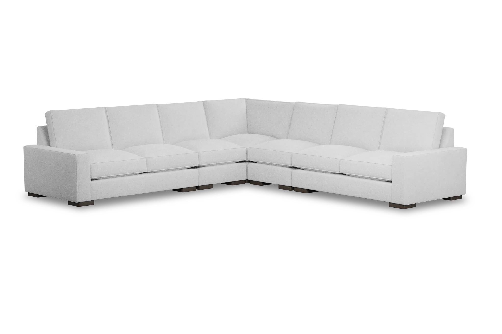 Edgewater Suave White Large Two-arm Sectional