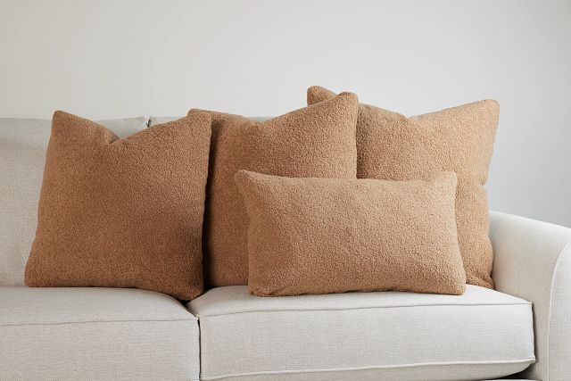 Henley Taupe 24" Accent Pillow