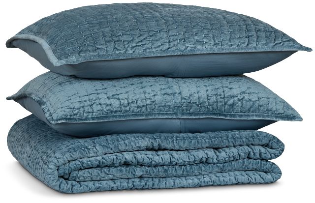 Barin Blue Coverlet Set