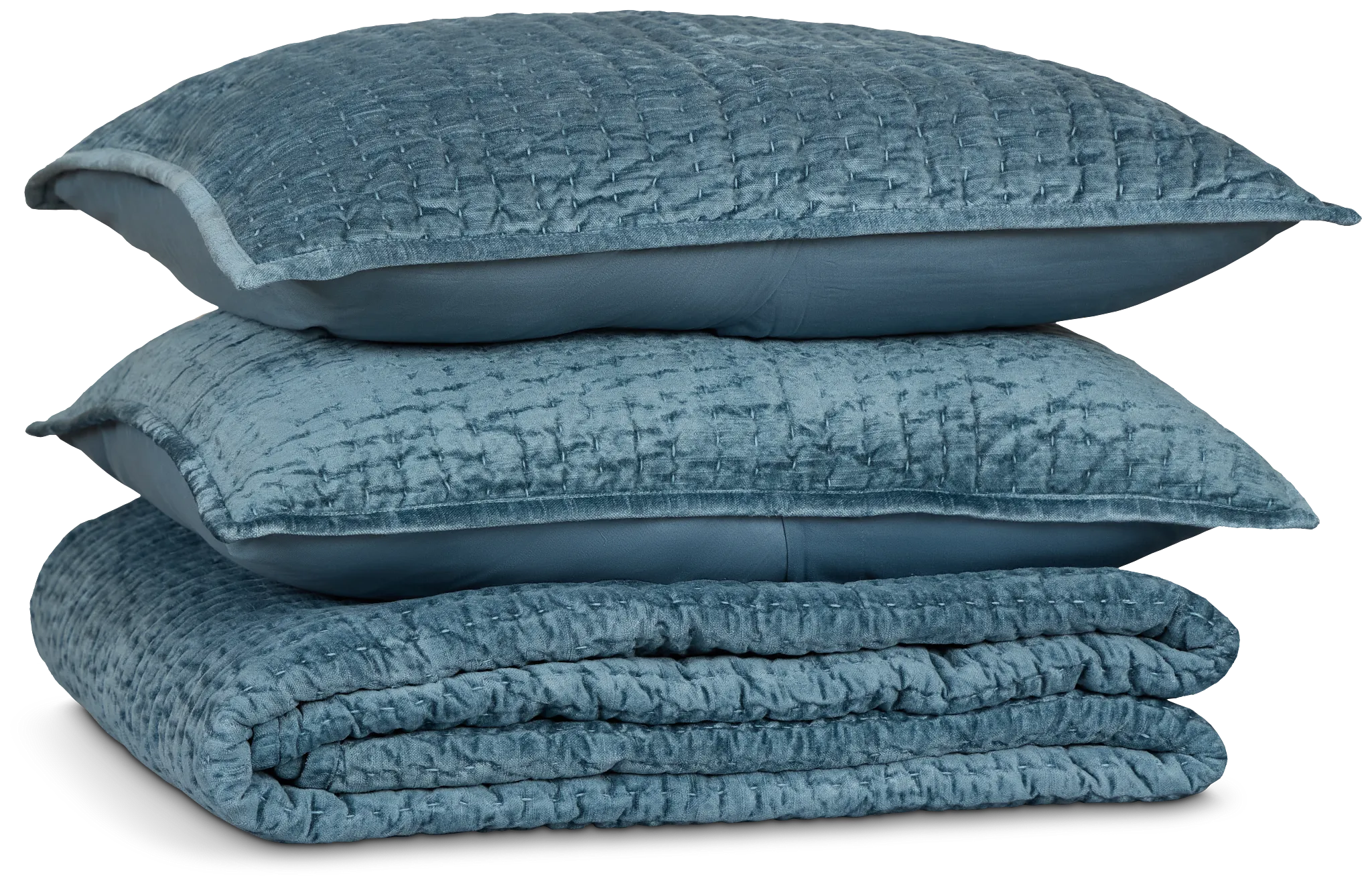 Barin Blue Coverlet Set