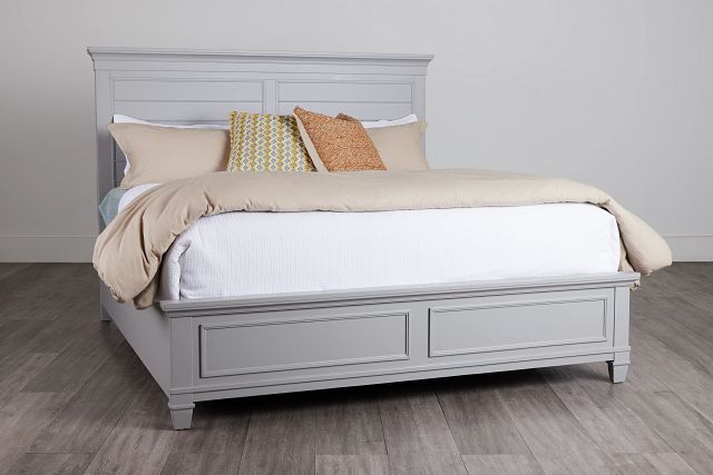 Cape Cod Gray Panel Bed