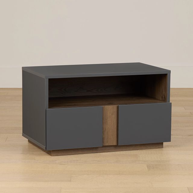 Brasilia Gray 1-drawer Nightstand