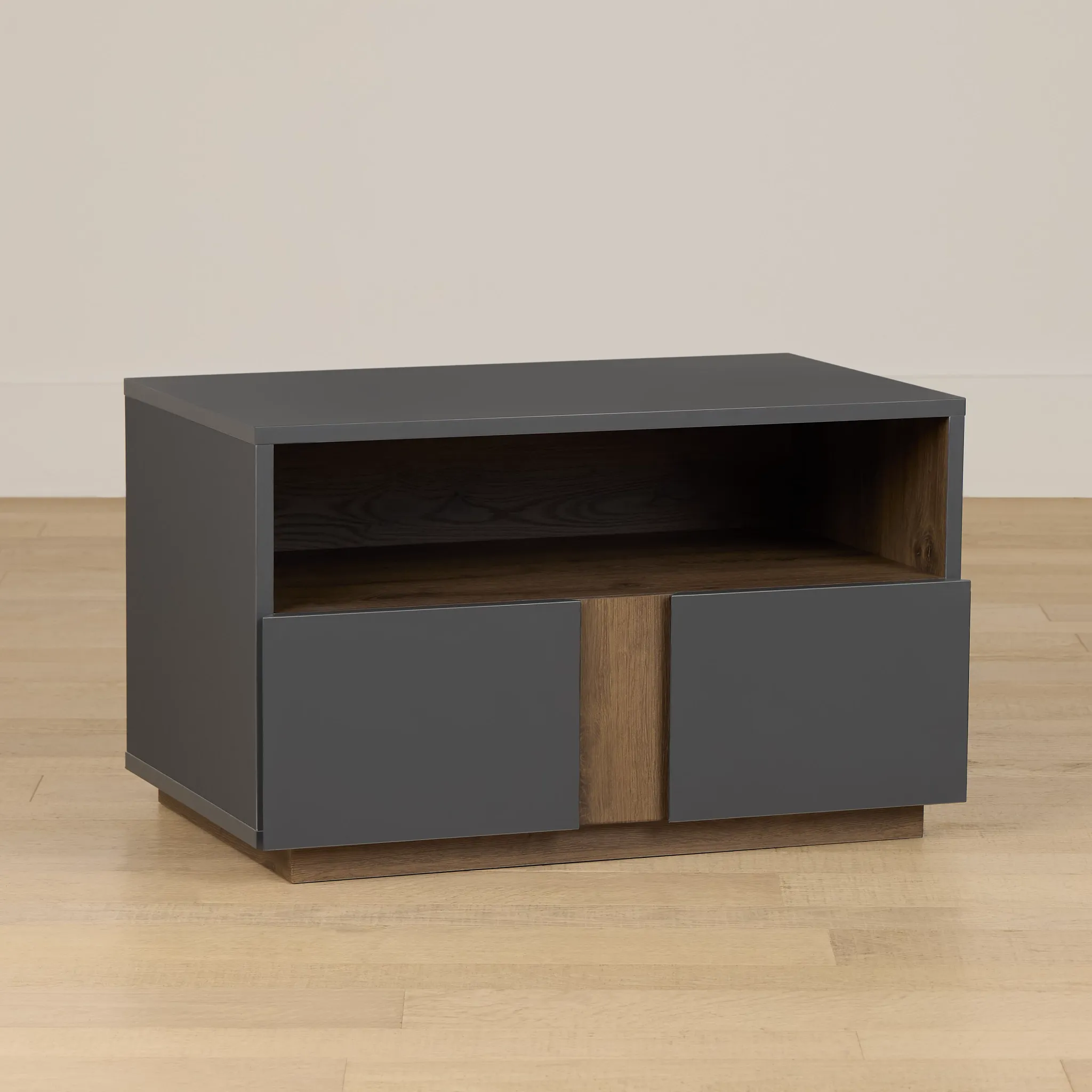 Brasilia Gray 1-drawer Nightstand