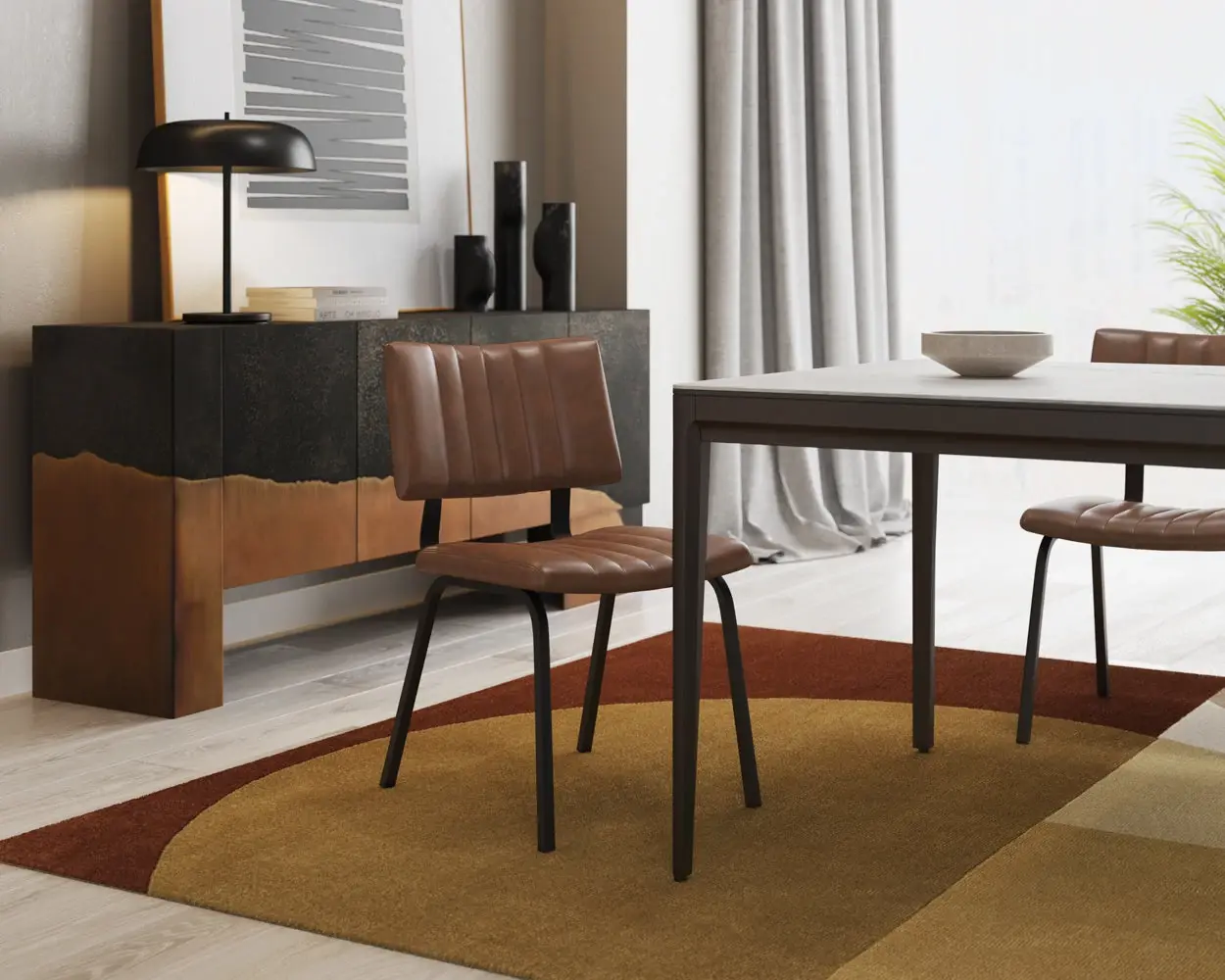 Breann Brown Upholstered Side Chair Breann Brown Upholstered Side Chair