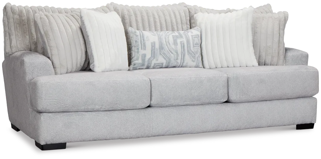 Kylie Light Gray Fabric Sofa