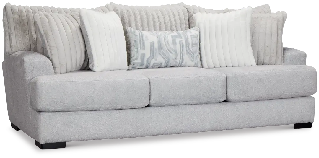Kylie Light Gray Fabric Sofa Kylie Light Gray Fabric Sofa
