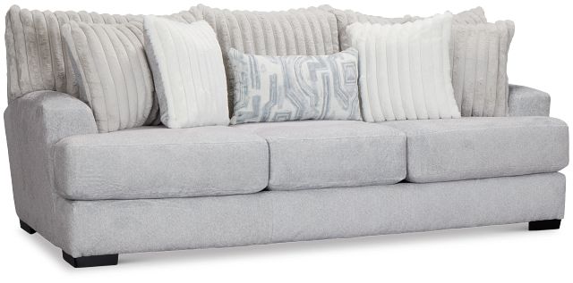 Kylie Light Gray Fabric Sofa