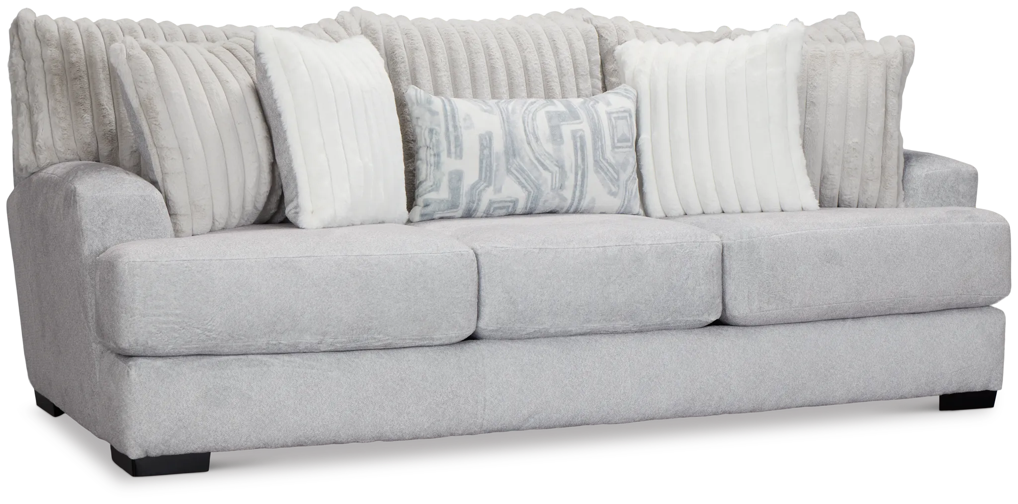 Kylie Light Gray Fabric Sofa
