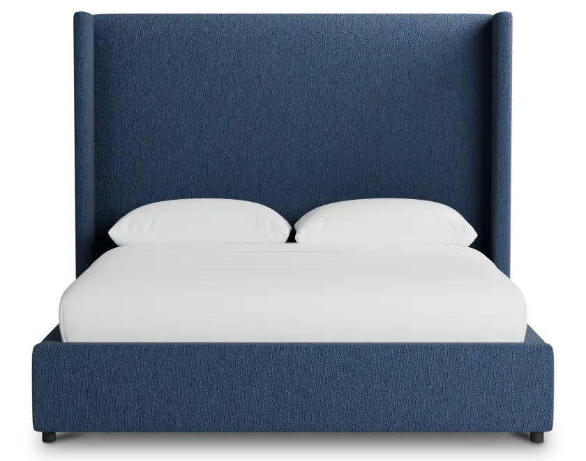 Captiva Revenue Dark Blue 60" Upholstered Shelter Bed Captiva Revenue Dark Blue 60" Upholstered Shelter Bed