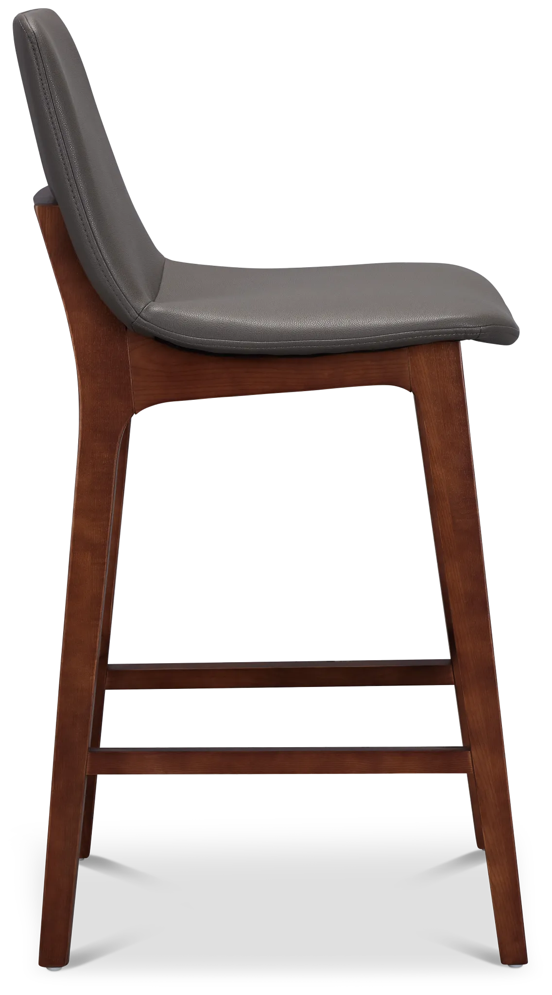 Hamilton Dark Gray Micro 30" Upholstered Barstool
