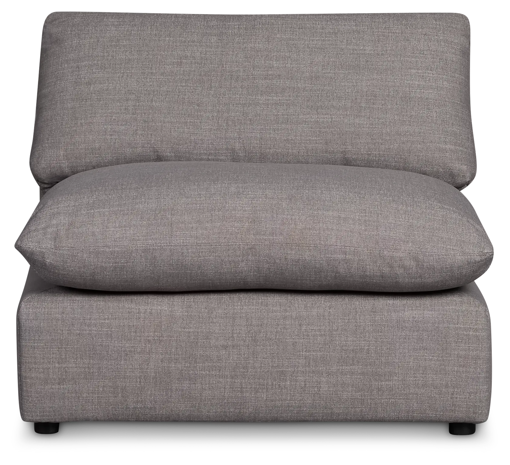 Serena Gray Fabric Armless Chair Serena Gray Fabric Armless Chair