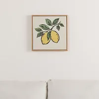 Suny Beige Framed Canvas Wall Art