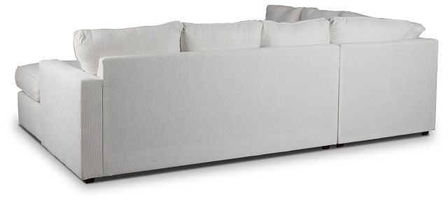 Avalon White Fabric Right Chaise Sectional