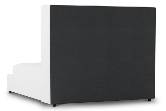 Captiva Suave White 60" Upholstered Shelter Bed