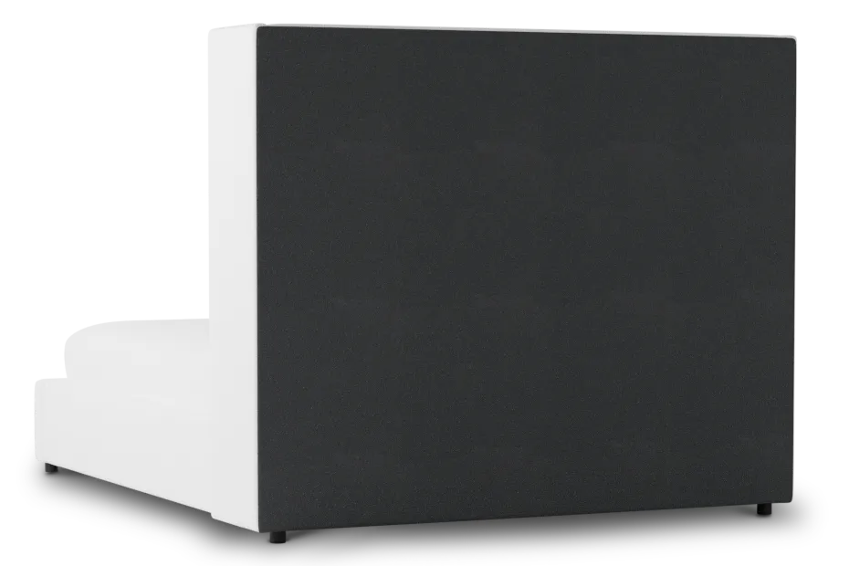 Captiva Suave White 60" Upholstered Shelter Bed