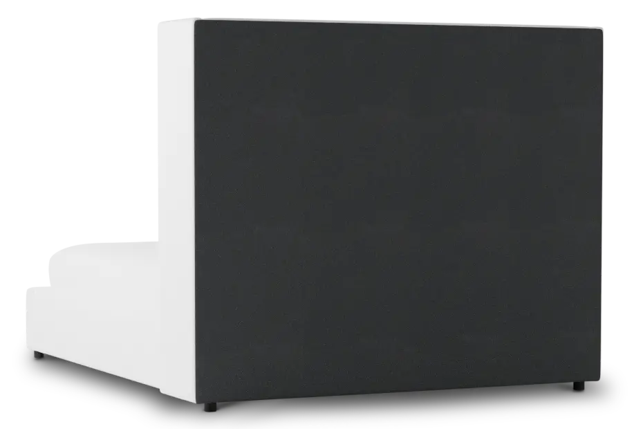 Captiva Suave White 60" Upholstered Shelter Bed Captiva Suave White 60" Upholstered Shelter Bed