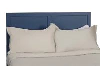 Charleston Dark Blue Panel Bed With 4 Storage Drawers