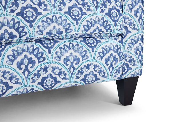 Tomini Blue Fabric Accent Chair