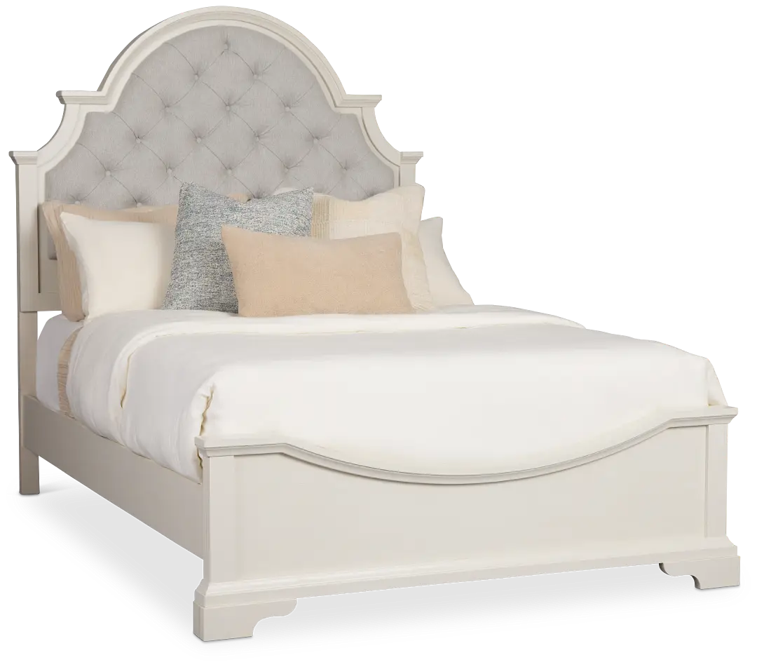 Charlotte White Uph Panel Bed Charlotte White Uph Panel Bed
