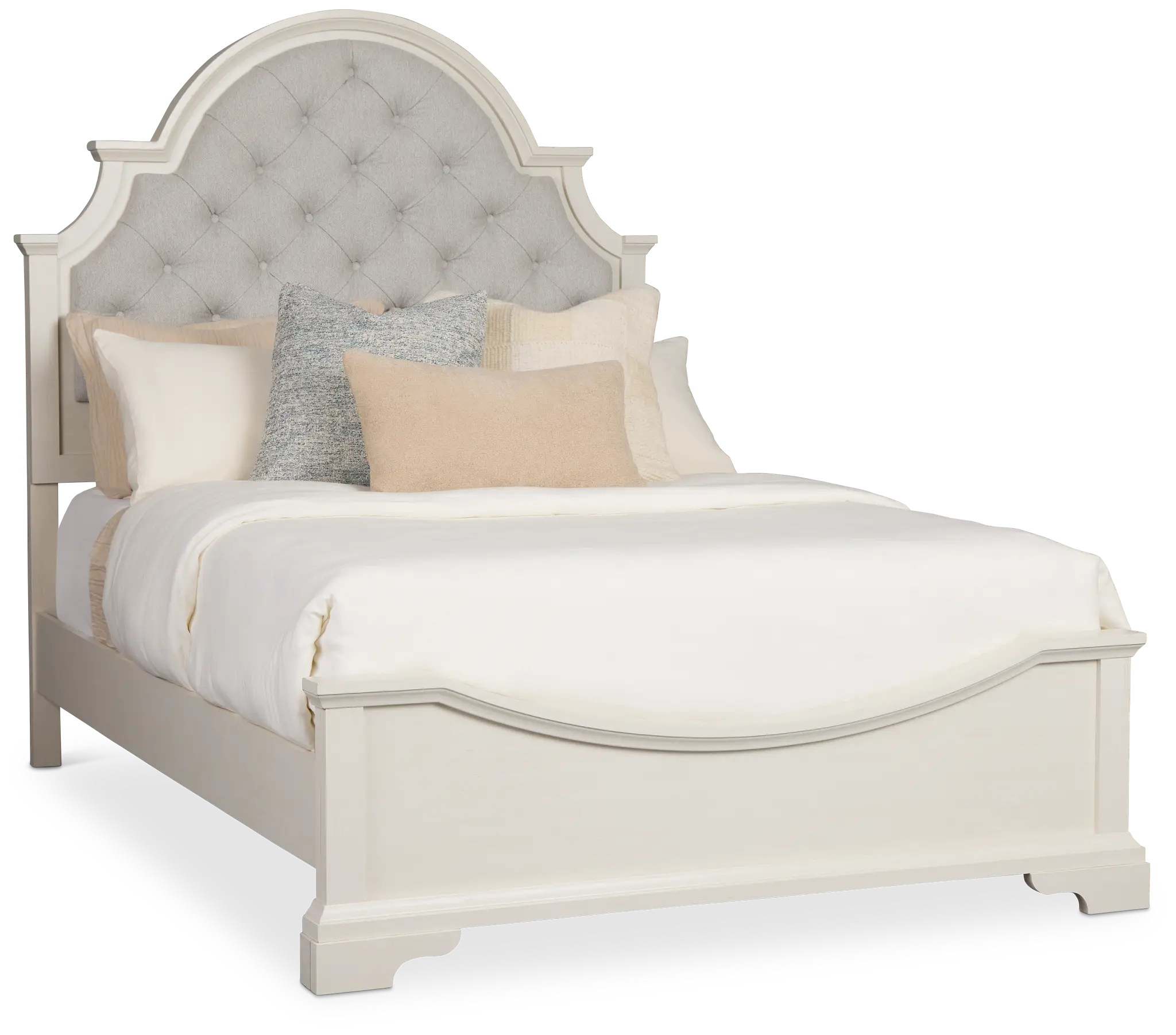 Charlotte White Uph Panel Bed Charlotte White Uph Panel Bed