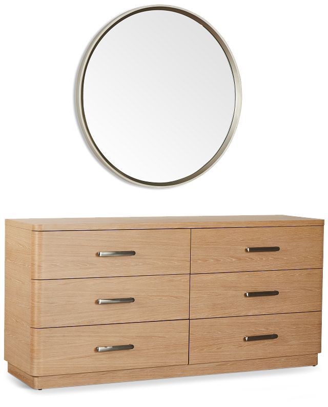 Malibu Light Tone Dresser & Mirror