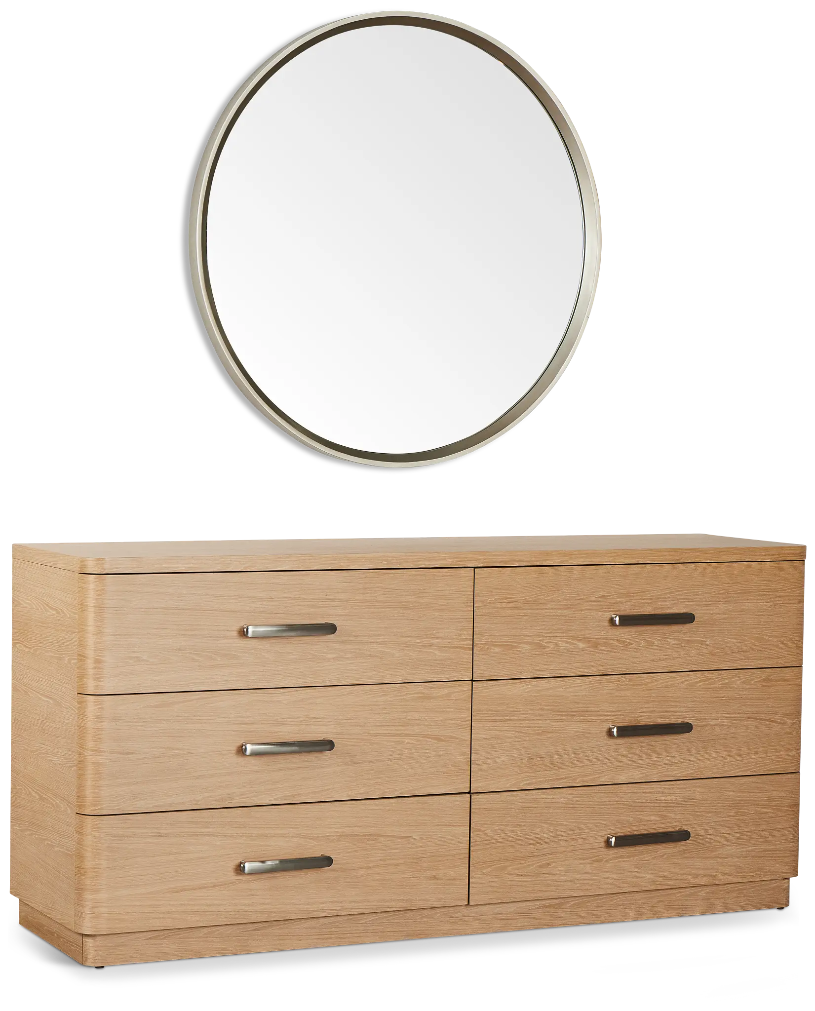 Malibu Light Tone Dresser & Mirror Malibu Light Tone Dresser & Mirror