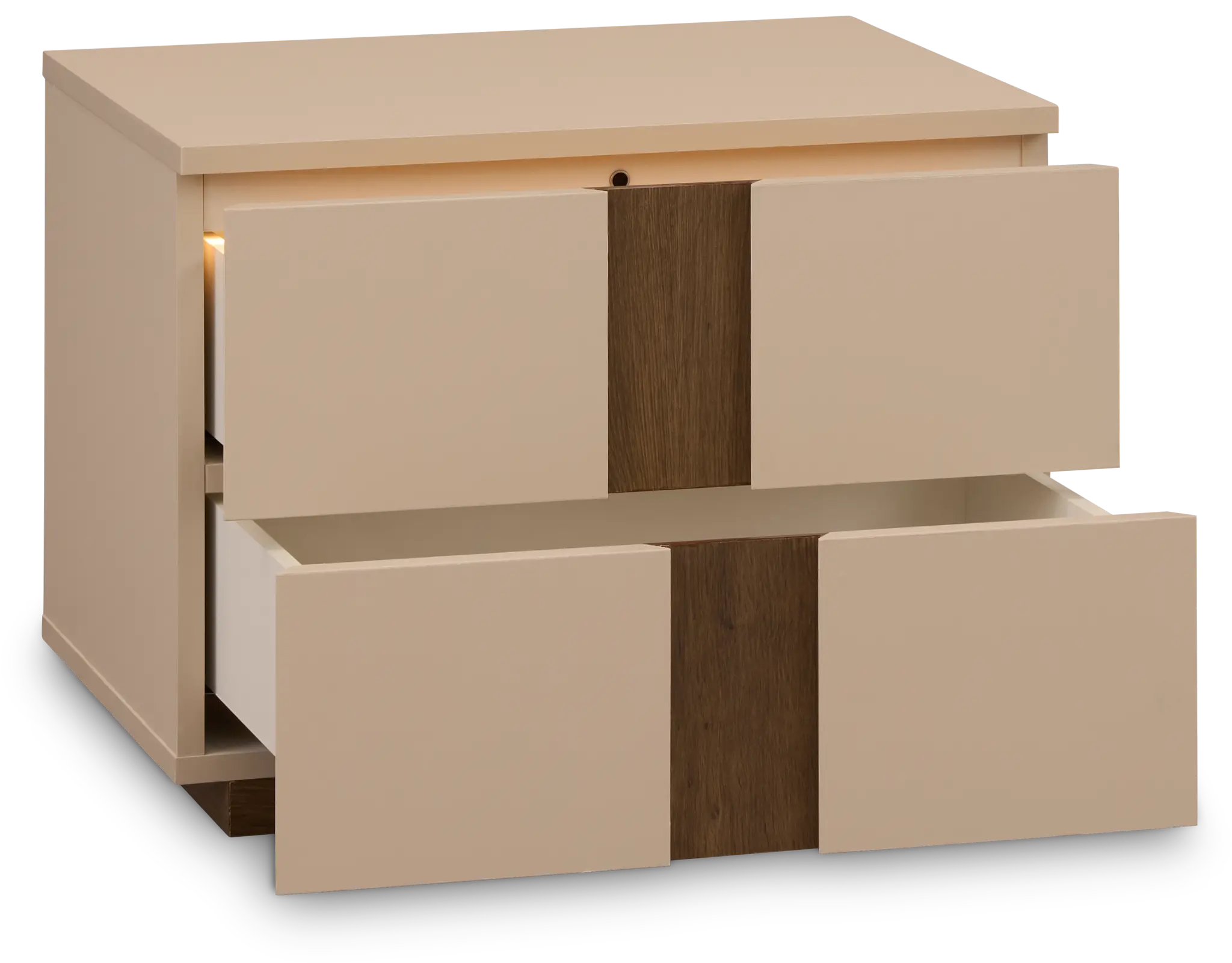 Brasilia Light Beige 2-drawer Nightstand Brasilia Light Beige 2-drawer Nightstand