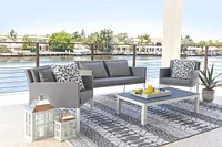Lisbon Gray Outdoor Living Room Set