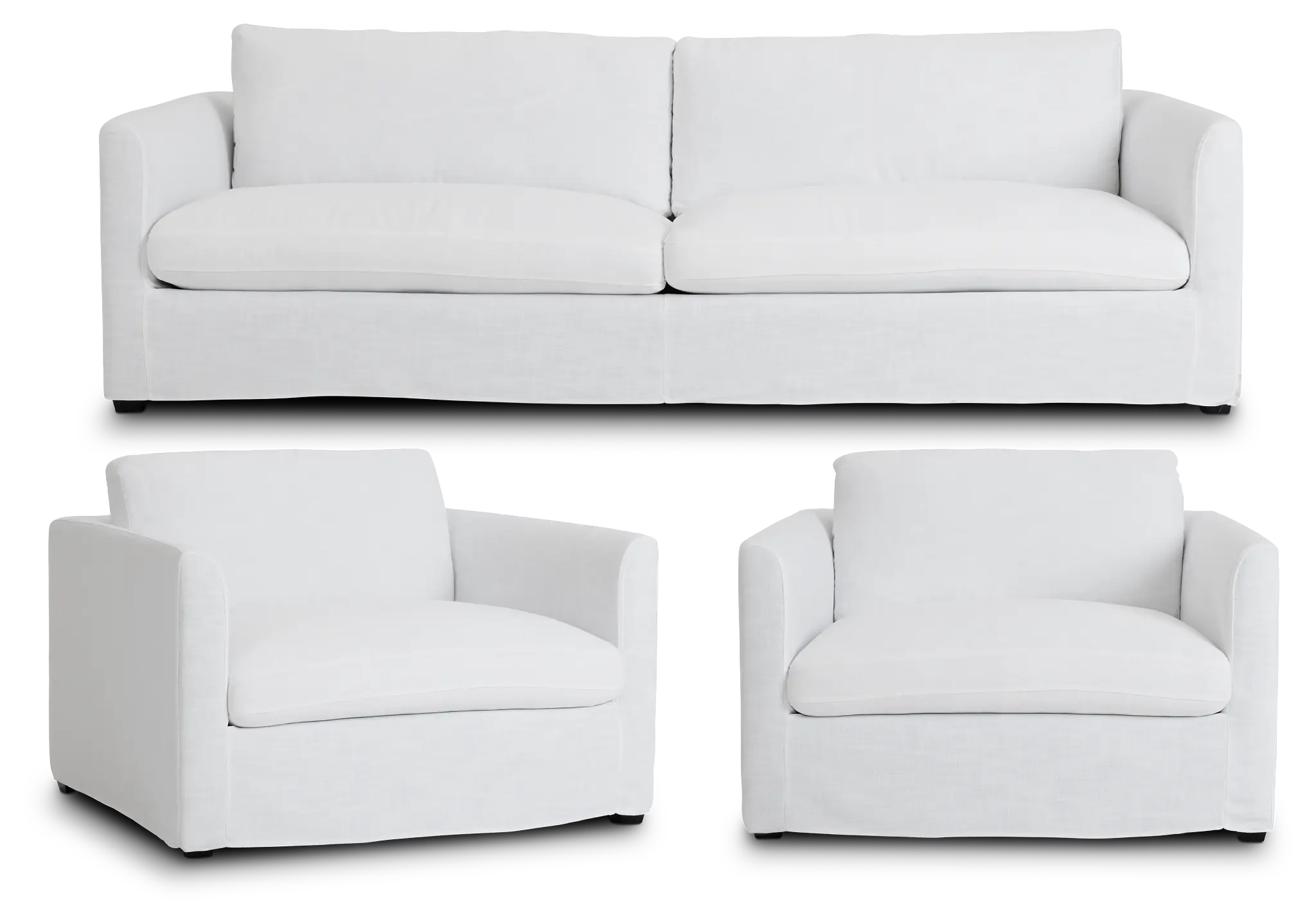 Willow White Fabric Large Living Room Willow White Fabric Large Living Room