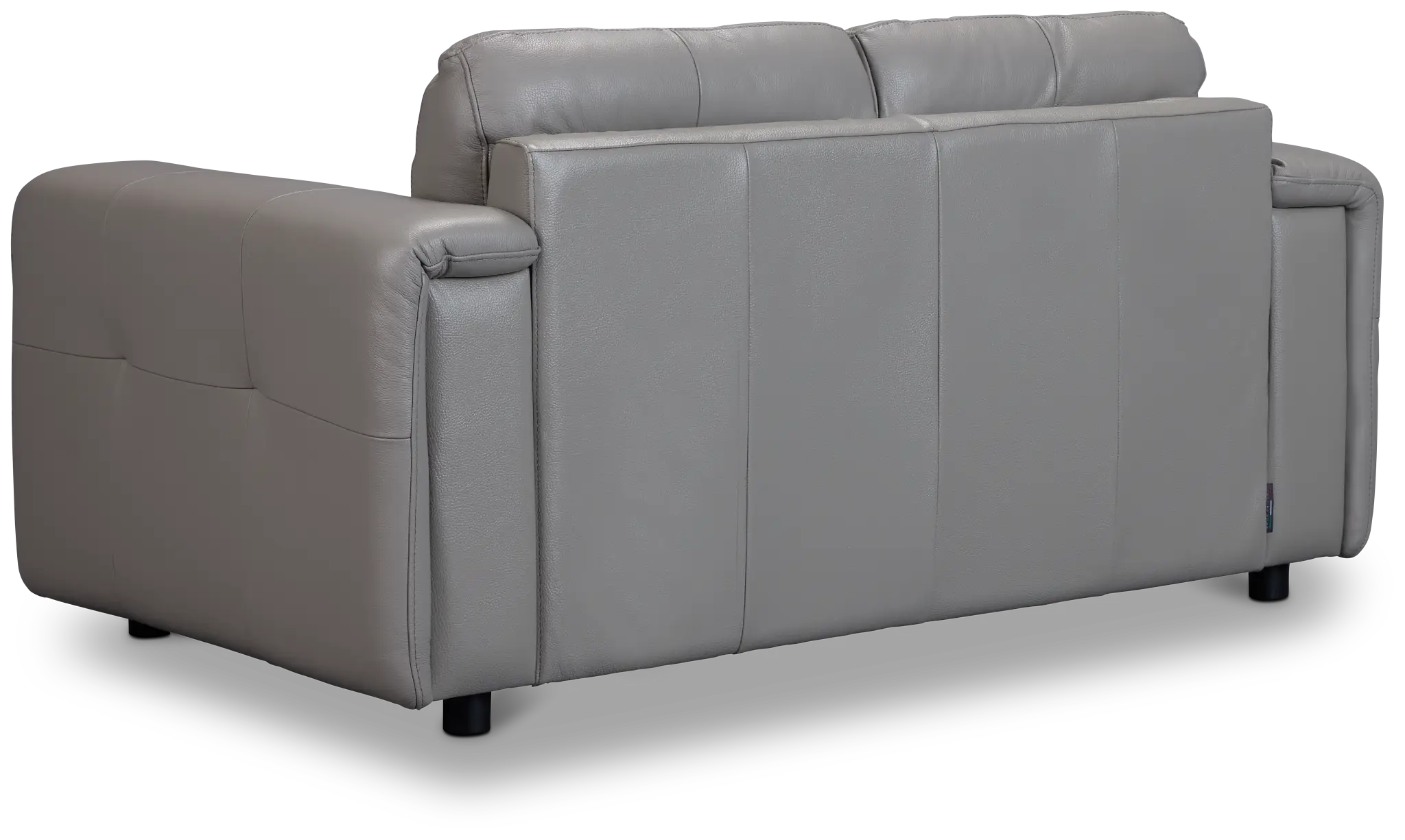 Rowan Gray Leather Loveseat Rowan Gray Leather Loveseat