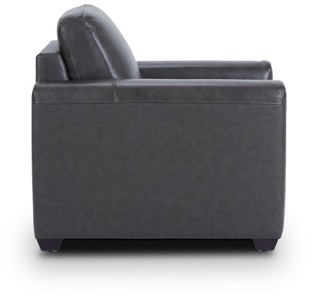 Lane Dark Gray Lthr/vinyl Chair