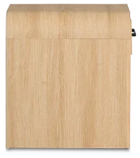 Lyndie Light Tone Drawer Square End Table