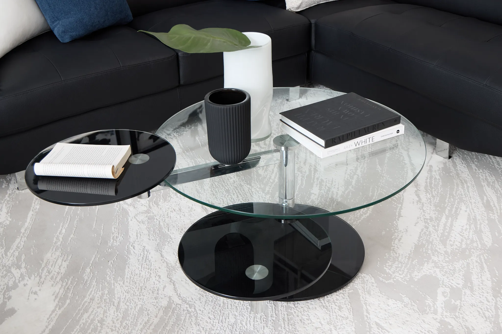 Dalston Glass Round Coffee Table