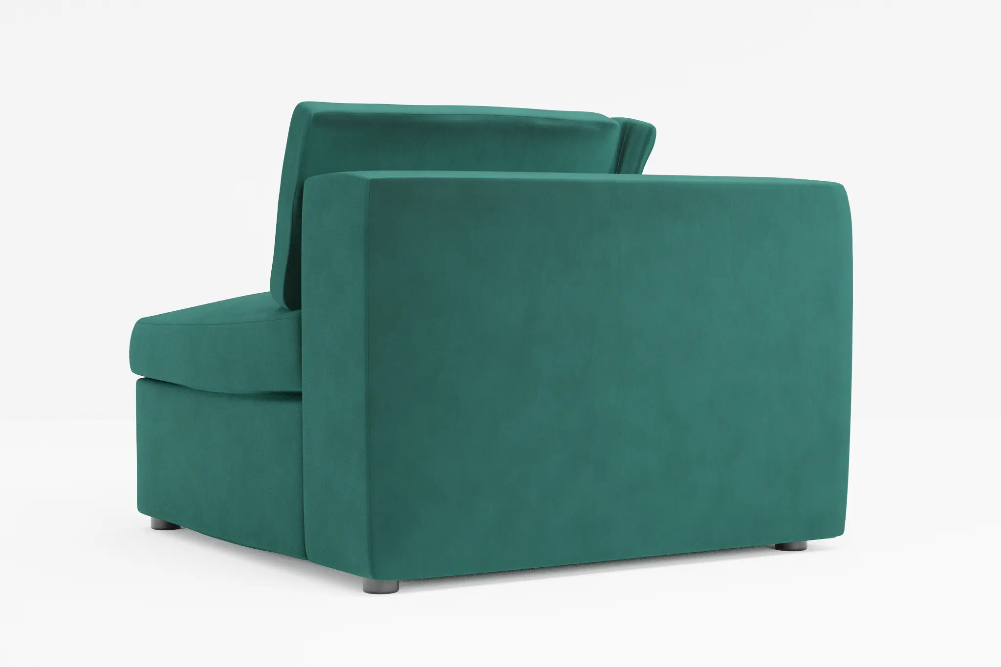 Destin Joya Green Velvet Corner Chair Destin Joya Green Velvet Corner Chair