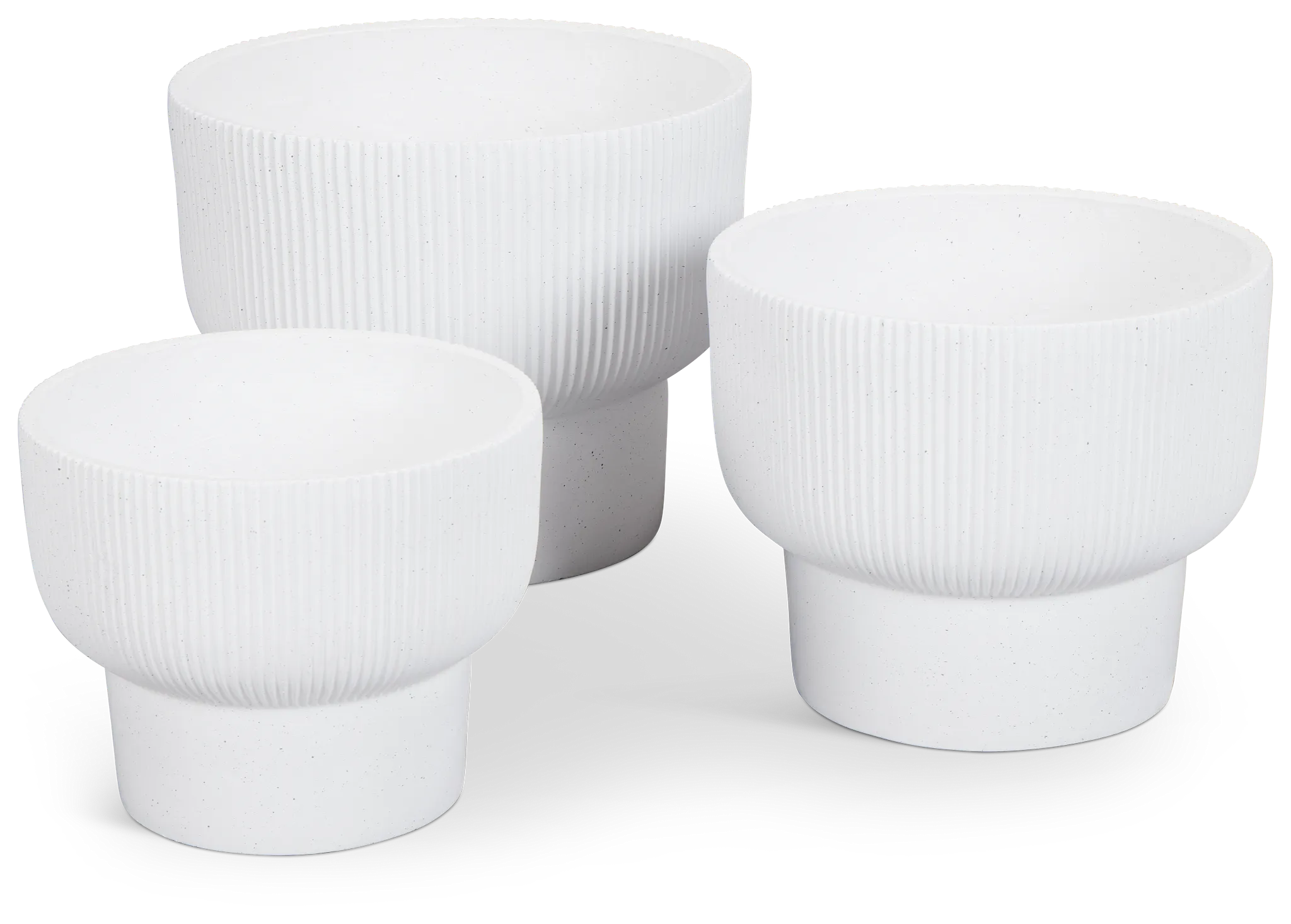 Yara White Small Planter