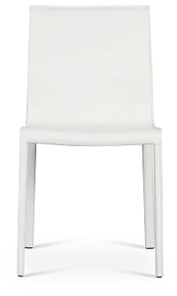 Lugo White Upholstered Side Chair