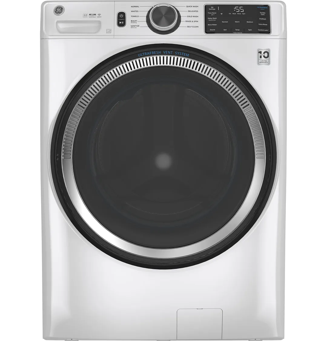 Ge 550 Series White Front Load Washer