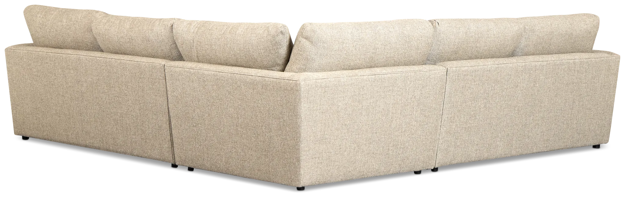 Maxwell Dark Gray Fabric Small Two-arm Sectional