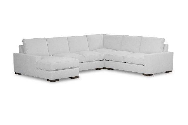 Edgewater Suave White Medium Left Chaise Sectional