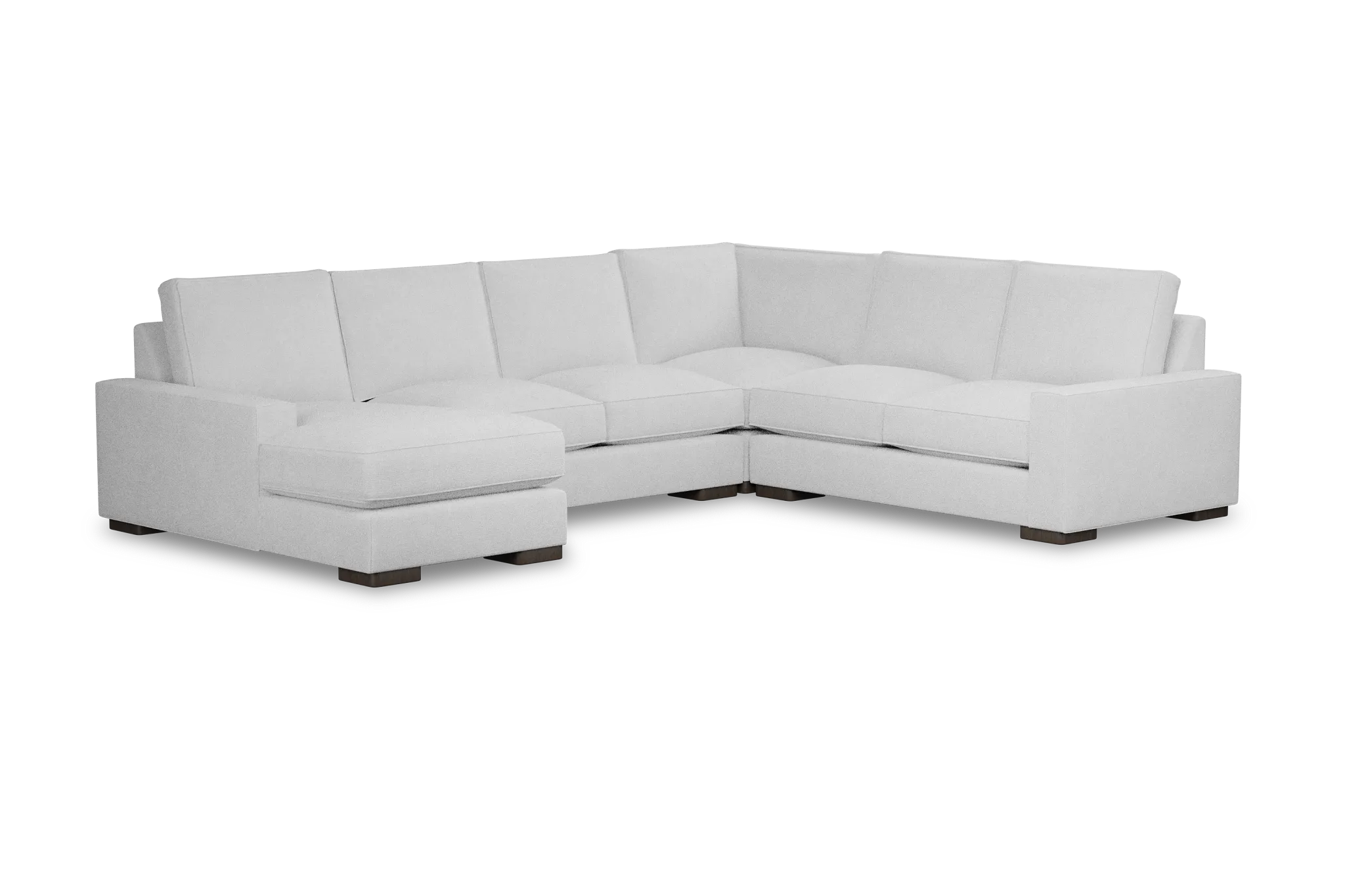 Edgewater Suave White Medium Left Chaise Sectional