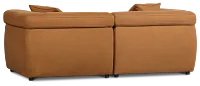 Aria Medium Brown Micro 2-piece Modular Sofa