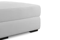 Edgewater Peyton White Ottoman
