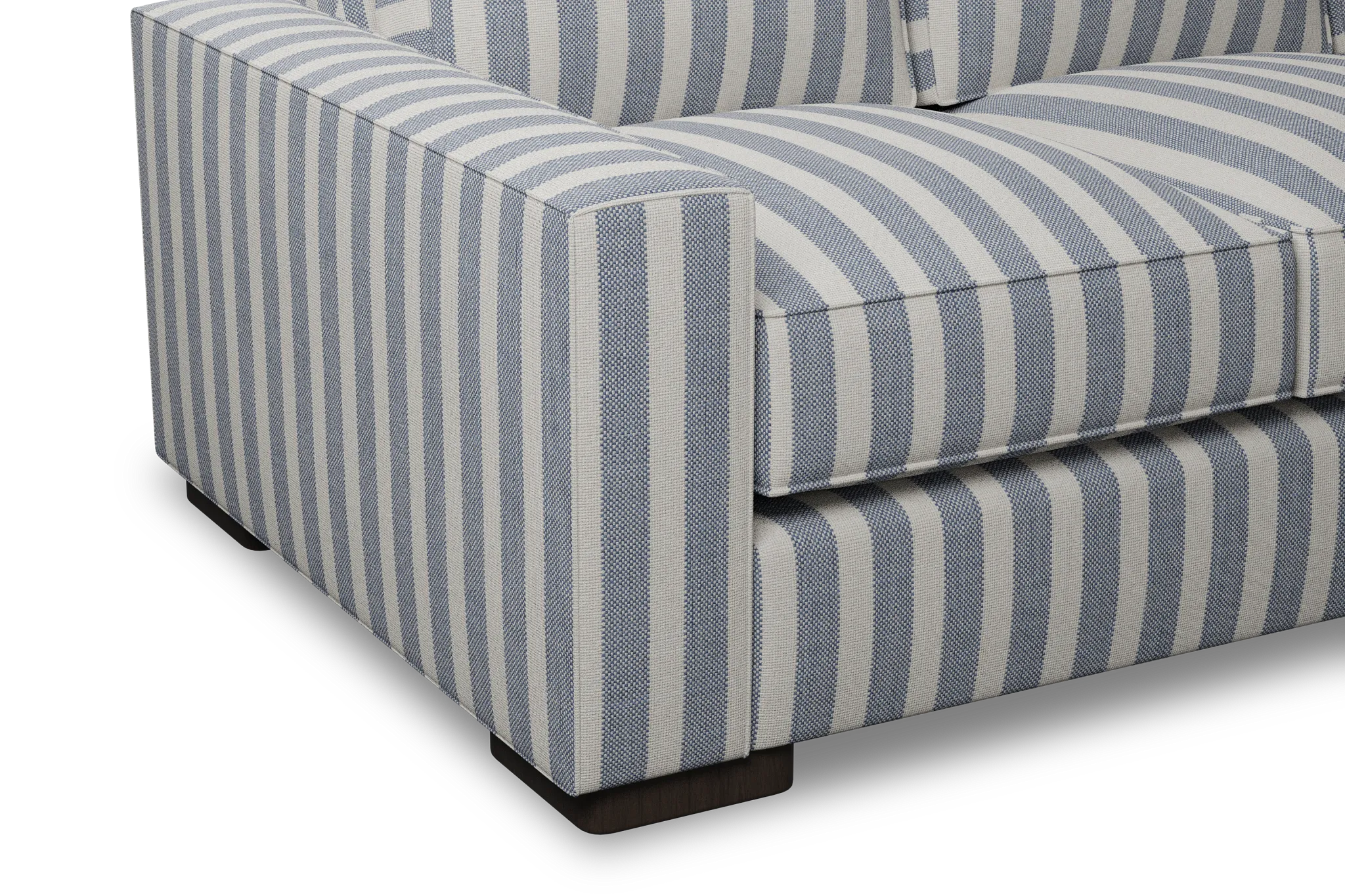 Edgewater Sea Lane Dark Blue 84" Sofa W/ 3 Cushions