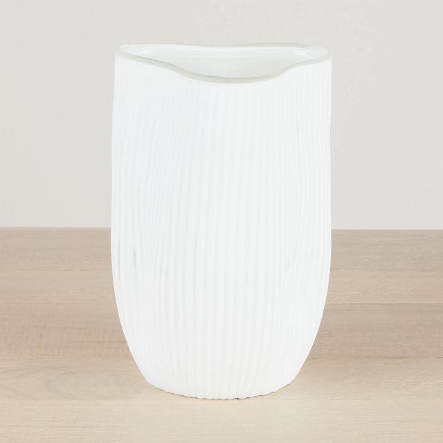 Niola White Small Vase