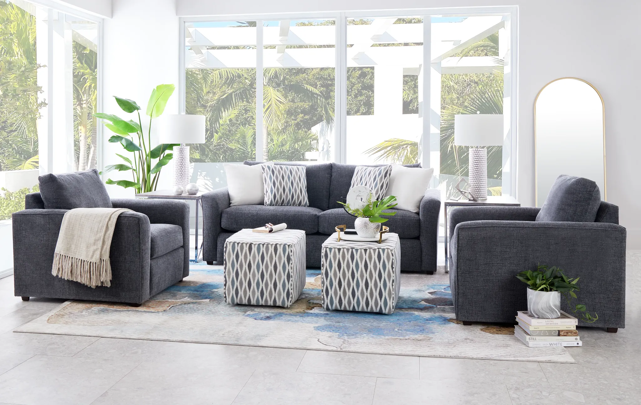 Maxie Dark Gray Micro Sofa