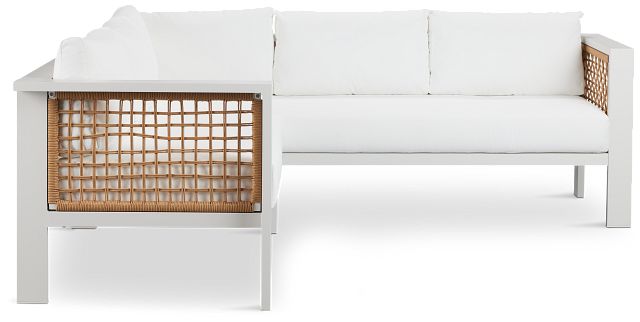 Sunrise White Small Left Sectional