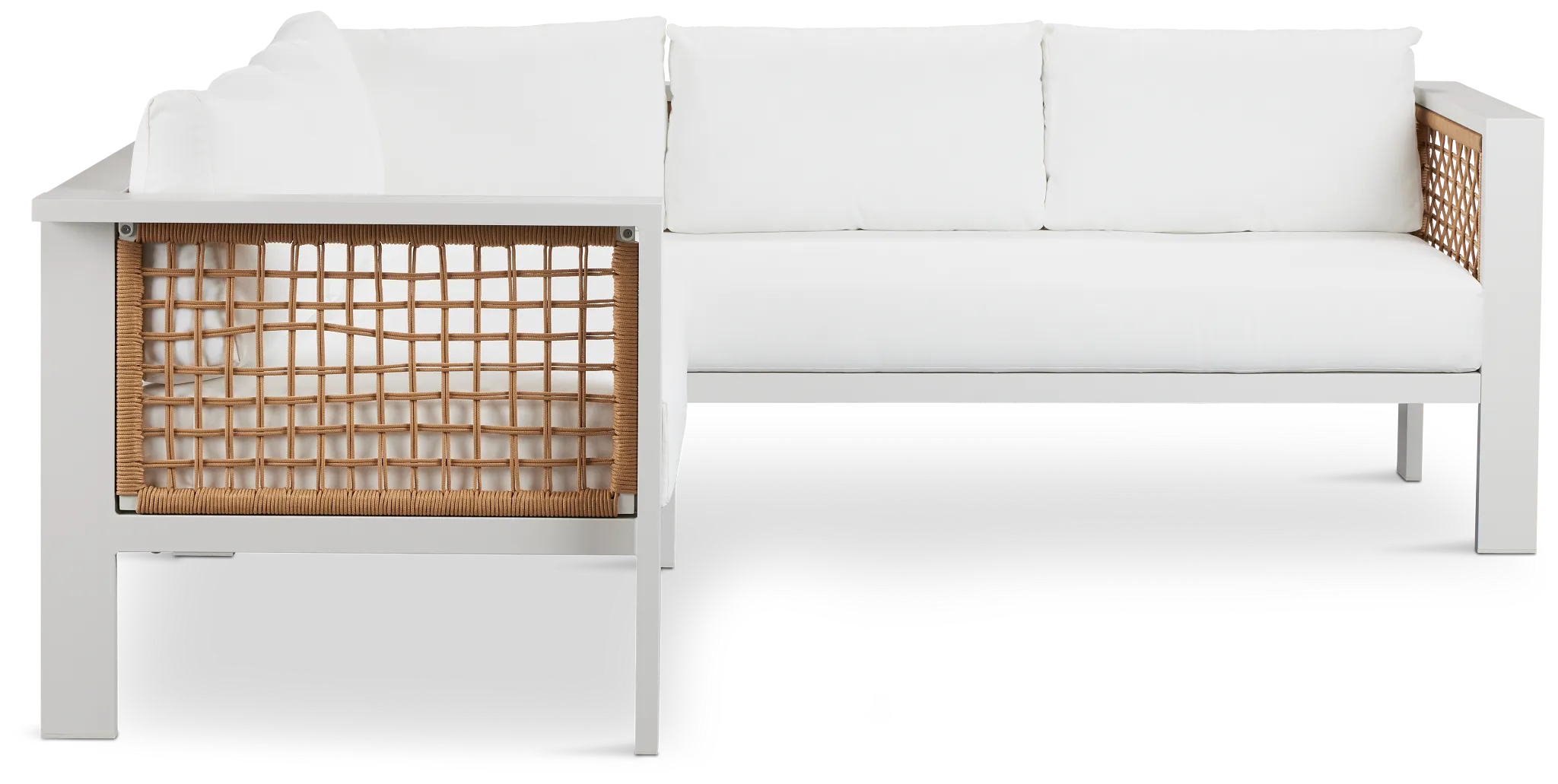 Sunrise White Small Left Sectional