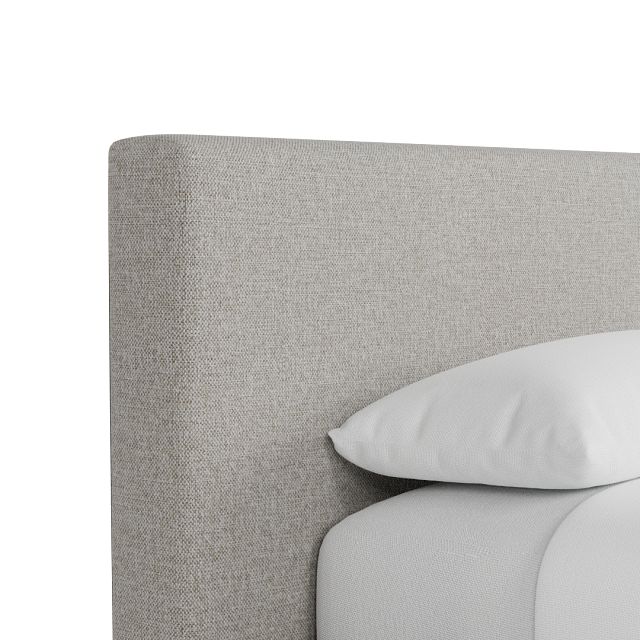 Gayton Elavation Khaki 44" Upholstered Platform Bed