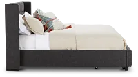 Chatham Dark Gray Low Platform Storage Bed