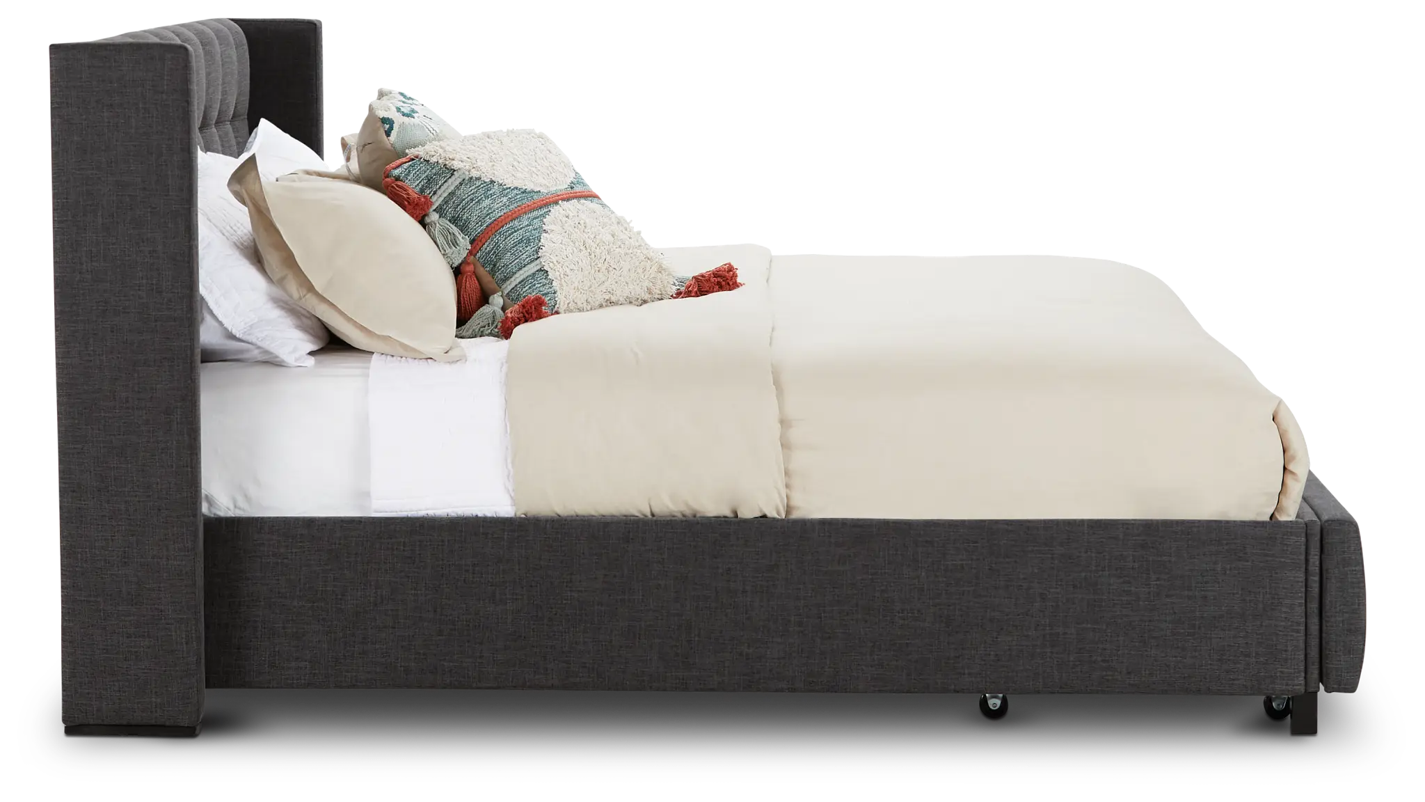 Chatham Dark Gray Low Platform Storage Bed Chatham Dark Gray Low Platform Storage Bed